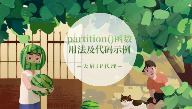 python中partition()函数用法及代码示例