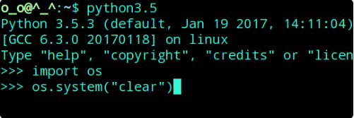 python怎样清屏