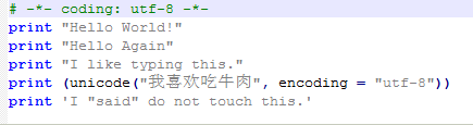 python怎么输入中文