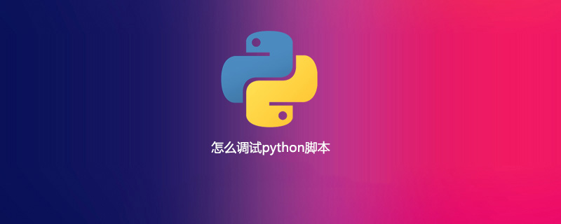 怎么调试python脚本